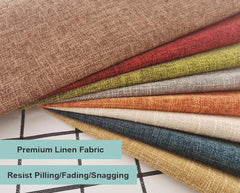 D-Shaped Chair Cushions for Dining Kitchen Office Chairs,Non-Slip High Density Foam Chair Pad with Ties,Indoor Outdoor Furniture Seat Cushion (Orange,17"x16")