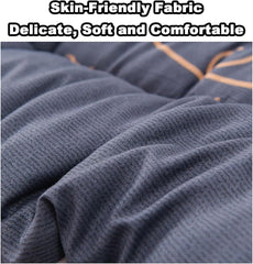 Full Size roll-up Floor Mattress, Foldable Japanese Floor Mattress, Winter Non-Slip Soft Roll Up Bed Student Dormitory Mattress Topper, Portable Tatami Mattress, Easy to store(Blue,150x190cm/59*75in)