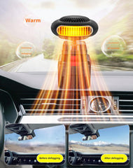 Battery Operated Heaters for Indoors Car, 1500mah Portable Heater Battery Powered with Anti-Tilt, 10㎡ Defogging Car Window Defroster for Cars Office Indoor, Quiet Long Heating (2 * 10 Batteries)