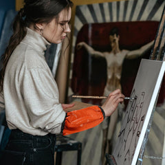 ULTNICE Waterproof Arm Sleeves 2 Pairs Pvc Sleeve Covers for Cooking Dishwashing Gardening 14.96 Inch Black and Red