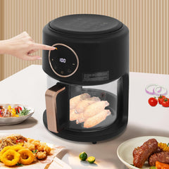 Airy Fryer, Convection Oven, 4.2L Viewable Electric Air Fryer Oven with 1200W Power, 8 Preset Modes & Touchscreen,for Healthier Food in Minutes for Home & Gatherings