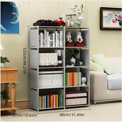 5-Tier Book Shelf 8 Cube Organizer, Storage Shelves for Bedroom, Living Room, Office, Closet, Study Room - DIY Cube Storage