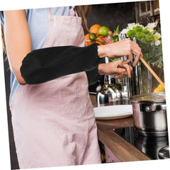 Cabilock Elastic Cuffs Kitchen Oversleeves 4 Pairs Baking Sleeve for Oven Cook Sleeve