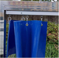 AWSAD Outdoor Clear Tarps Curtain Pergola Side Panels Weather Resistant 0.5mm Rainproof Dust-Proof with Rustproof Grommets for Pergola, Porch, Gazebos (Size : 2.2x2.5m)