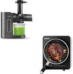 Juicer Machine,Slow Masticating Juicer with 2 Speed Modes &Portable Induction Cooktop