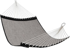 FT Quick Dry Olefin Hammock - Outdoor Double Hammock with Metal Curved Spreader Bars - 450 lbs Capacity