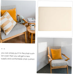 Memory Foam Chair Cushion Replacement Kit for Office Use Breathable and Easy to Clean Inner Sponge Mat Rectangular Shape Comfortable Seat Pad for Long Sitting