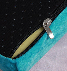 Greenjin 13" Detachable Memory Foam Seat Cushion Round Chair Cushion Non-Slip Dining Stool Pad Circle Chair Pad with Rubber Back Washable for Kitchen Dining Office Chairs Black