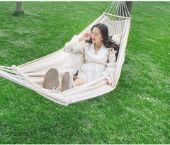 Outdoor Hammock Anti-Rollover Travel Camping Portable Hammock Hanging Chair Outdoor Portable Camping Travel Equipment(Blue,190 * 150cm)