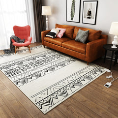 Electric Carpet, Heated Floor Mat, Instant Warmth Waterproof Electric Heating Pad, Home Heated Foot Warmers, Portable Electric Heating Area Rug Space Heater(G,55x90cm)