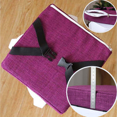 Stool Cushion Square with Ties, Non-Slip Bar Stool Cushion Square Seat Cushion with Machine Washable Cover Chair Seat Cushion Textured Barstool Pad(1,14x14x2in/35x35x5cm)