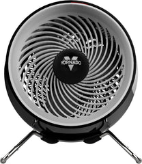 Vornado Pivot Heat Whole Room Heater, Quiet Portable Heater for Office, Bedroom or Dorm Room, 2 Heat Settings with Adjustable Thermostat, Black