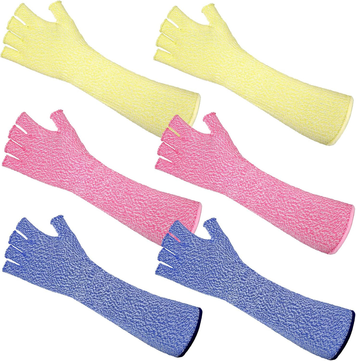 JenPen 3 Pairs Protective Arm Sleeves Arm Protectors for Thin Skin and Bruising Cut Resistant Sleeve Level 5 Burn Protection