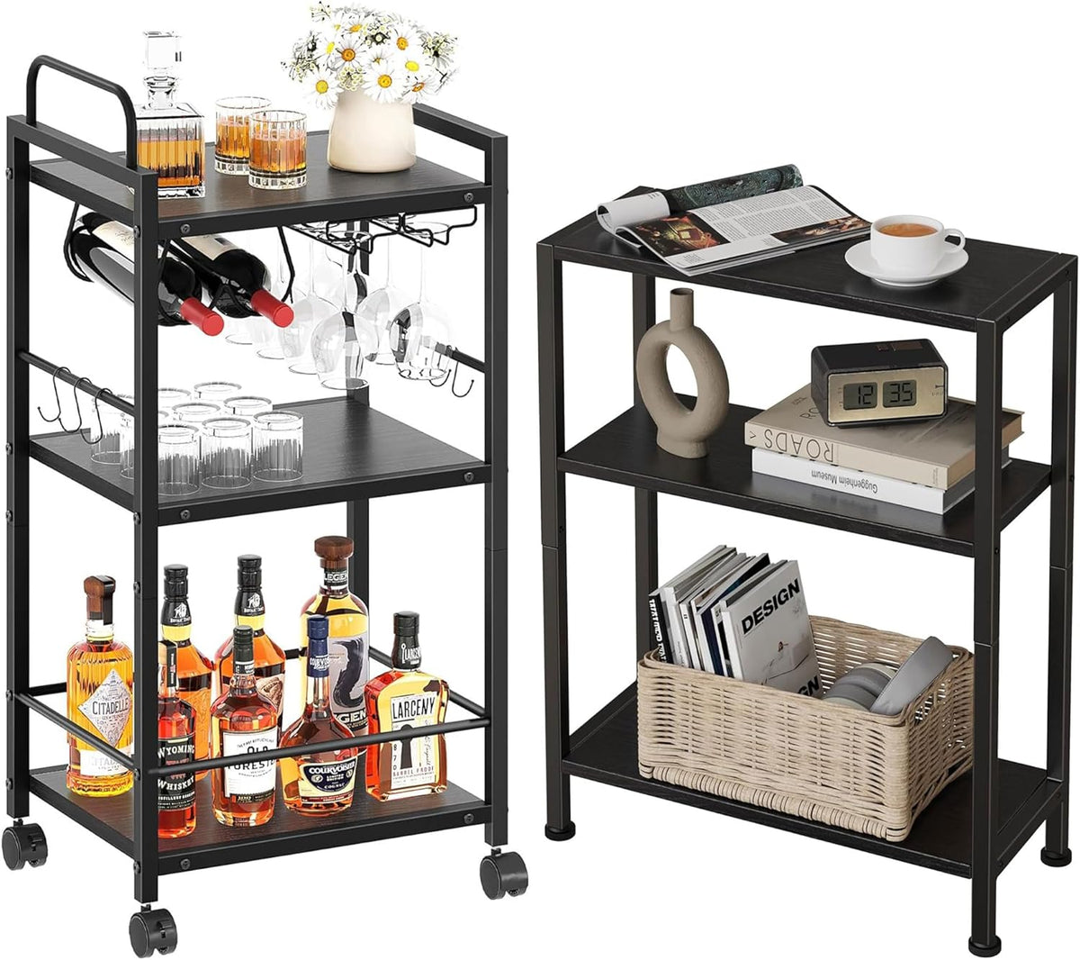 Bar Cart for The Home & 3-Tier Side Table