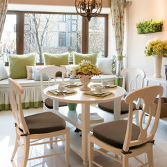 BUYUE Luxury 100% Pure Memory Foam Chair Cushion 1 Pack, Jacquard 16" U-Shape Comfortable Dining Chair Pad, Removable Slip Resistant Kitchen Chair Seat Cushion, (1 Piece, Beige)