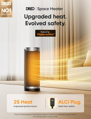 Dreo Space Heaters for Indoor Use, Electric Heater with Remote for Bedroom Large Room, 16 inch Upgraded 1500W Fast Heating with Thermostat, Overheating & Tip-Over Protection, 70°Oscillating, Portable