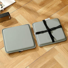 Bar Stool Cushion Square with Ties 11/12/13/14/16/18/20 in, PU Leather Chair Cushion Textured Barstool Pad - Seat Cushion for Office, Kitchen, and Dining Room Chairs(5,28x3cm/11x1.2in)