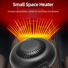 Battery Powered Space Heater - 1500mAh Rechargeable Portable Heater with Long-Lasting Heating and Defogging Function for Indoors, Cars, Camping (1pc + 2 batteries)