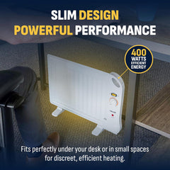 NewAir Portable Space Heater for Indoor Use | Ideal Heater for Bedroom, Office or Under Desk | Electric, Energy Efficient and Noiseless