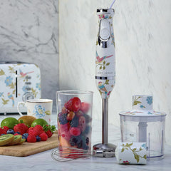 Laura Ashley Hand Mixer Electric Handheld 200W - Hand Held Electric Whisk with 5 Variable Speeds - Hand Mixers with Durable Stainless Steel Beaters - Easy to Clean Light Weight Cake Mixer for Baking