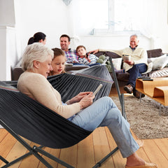 Tranquillo Hammock 550 lbs Capacity Double Hammocks, Camping Hammock with Hammock Straps, Hammocks for Outside Hiking Camping Essentials, Indoor - Garden, Portable Tree Straps, White