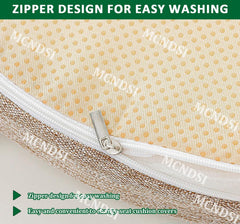 Dining Chair Cushion Set of 1, Non-Slip Kitchen Chair Pad, with Straps seat Cushion Suitable for Restaurants, Balconies, terraces(#2,42x40cm/17x16in)