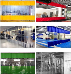Outdoor Clear Tarp Curtain with Hook, Weather Resistant Garden Windshield for Pergola,Porch,Gazebo, Cabana, Thick 0.5mm (Size : 2.1x2.5m)