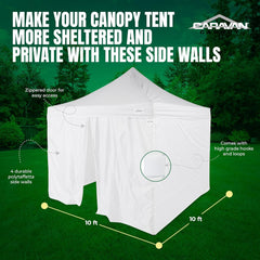 Caravan Canopy 10 x 10 Foot Commercial Tent Sidewalls (Sidewalls Only)