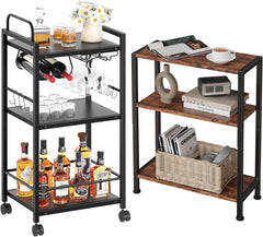 Bar Cart for The Home & 3-Tier Side Table