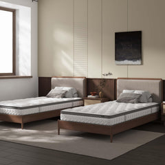 6 Inch Twin Mattress, Foam and Spring Hybrid Mattress for Back Pain, Extra Lumbar & Shoulder Support, Fiberglass Free & No Odor, Medium Firm, Durable Support, Mattress in A Box (Twin+6 Inch)