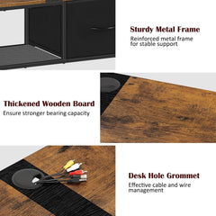 Vrisa Floating TV Stand Wall Mounted TV Console with Storage Floating Entertainment Center Media Console Shelf Cabinet for Under TV for Living Room Bedroom, Black