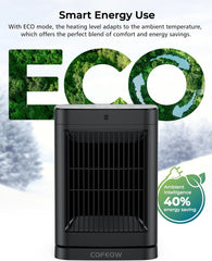 Abolee Space Heater with Motion Sensor, Portable heaters for Indoor Use, Electric Small Heaters for Large Room Bedroom Office 1