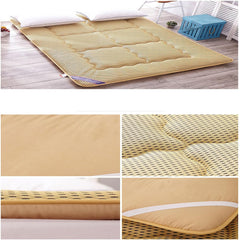 Japanese Floor Mattress Futon Mattress, Thicken Tatami Mat Sleeping Pad Foldable Roll Up Mattress Boys Girls Dormitory Mattress Pad Kids Floor Bed, Charcoal Grey, Twin,Gray,90x200cm