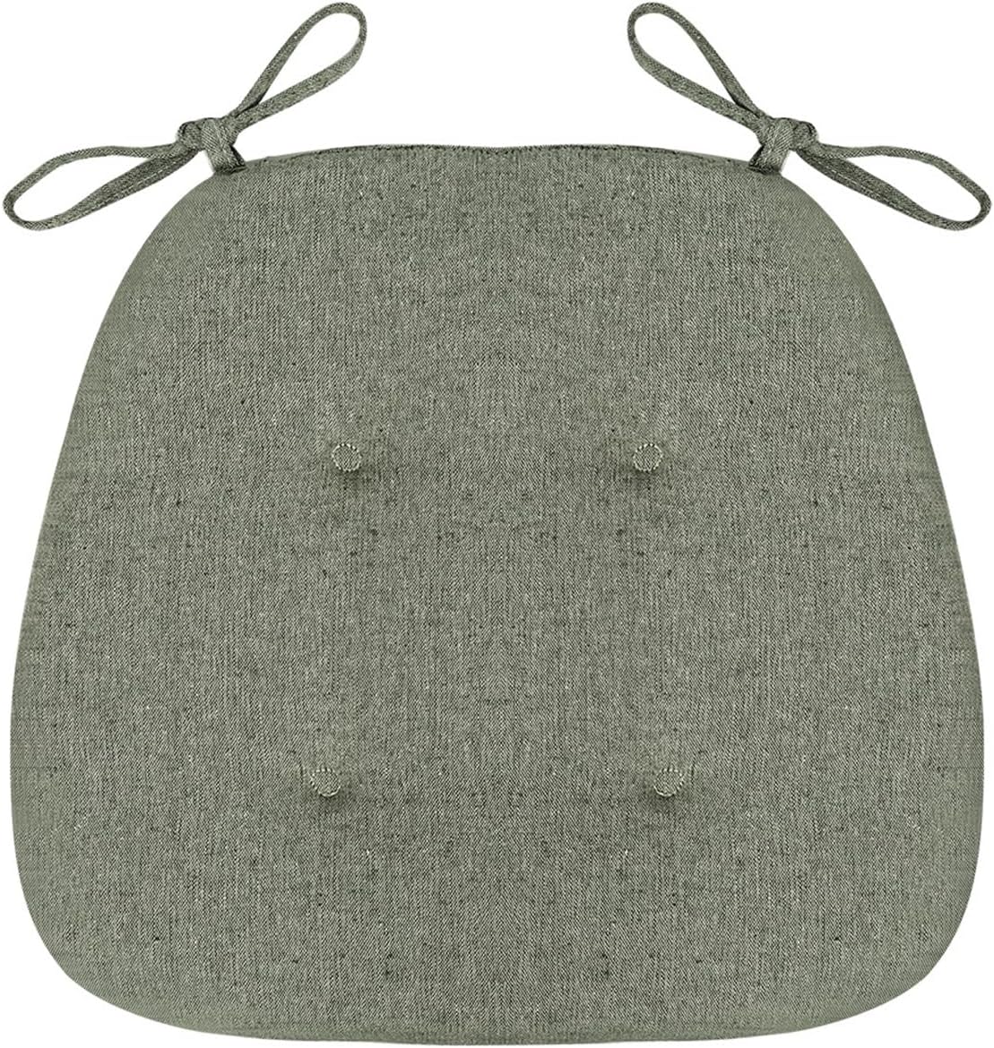 TANGHULU Chair Pads and Cushions for Dining Chairs, U Shape Dining Chair Pads with Ties, Non Slip Kitchen Chair Cushion Cotton and Linen Single Chairs Seat Pad (Color : Coffee, Size : 1PCS)