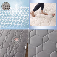 Mattress, Soft and Comfortable Futon Tatami Mattress Folding Japanese Style Bed Roll Floor Sofa Bed Apartment Mattress,Gray,90x190x5cm