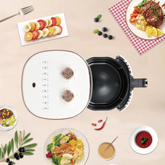 Air Fryer 3.6Quart, Manual Control Mechanical Knob Air Fryers, Small Yet Surprisingly Large Capacity - Oilless Cooking for Healthier Delights, Black (TM-1801BEKN)