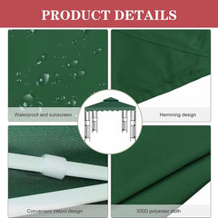 Outdoor Gazebo Canopy Replacement - Shelter Cover for Roof - Durable Outdoor Cover for Garden - Suitable for Camping Tents and Sheds/Outdoor pergolas/Beach awnings(10ft x 10ft)