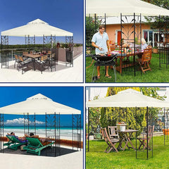 Outdoor Gazebo Canopy Replacement - Shelter Cover for Roof - Durable Outdoor Cover for Garden - Suitable for Camping Tents and Sheds/Outdoor pergolas/Beach awnings(10ft x 10ft)