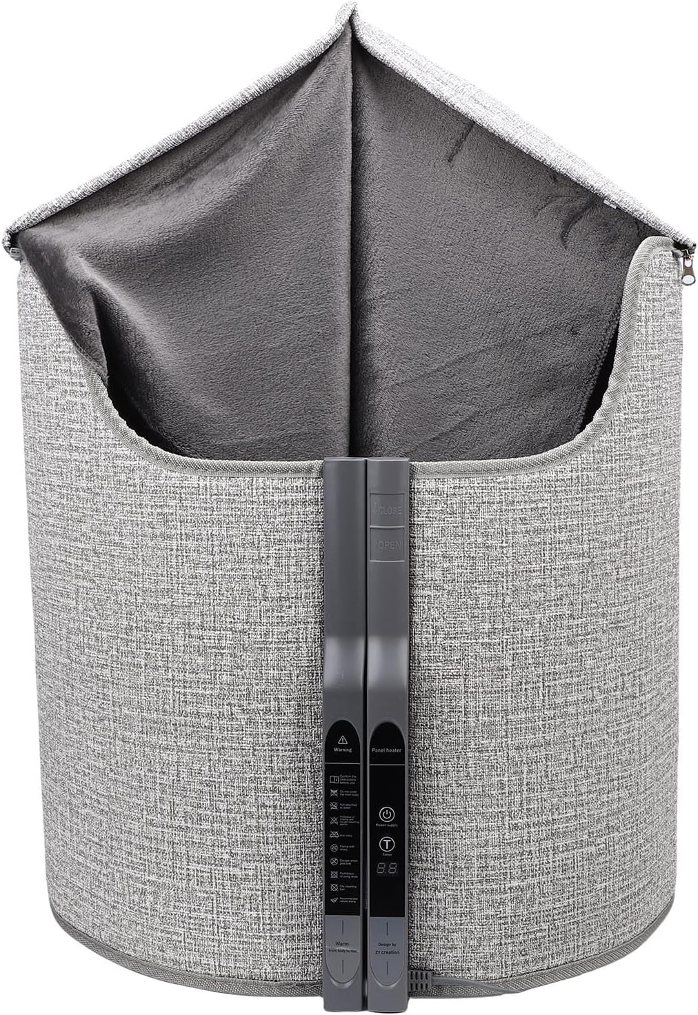 Zerodis Portable Desk Heater Under Desk Heater Foldable Leg Warmer for Office Home Fireplaces Heating (US Plug 110V)