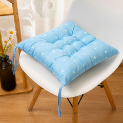 Indoor Outdoor Seat Pads with Ties, Square Dining Chair Pads Tie on, Soft Colourful Seat Cushions Chair Cushions Garden Kitchen Room Patio Office