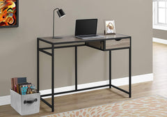 Monarch Specialties Contemporary Laptop Table with Drawer Home & Office Computer Desk-Metal Legs, 42" L, Black