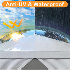 HomGarden 10'x10' Outdoor Canopy Tent Patio Camping Gazebo Storage Shelter Pavilion Cater Party Wedding BBQ Events Tent w/Removable Sidewalls