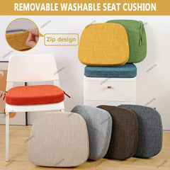 Chair Cushion Kitchen, Memory Foam, Outdoor Indoor Chair Pads, 16x15/17x16inch with Ties Non-Slip Seat Cushion,Removable Cover for Dining Office Garden Chair(A14,17x16.5x2in)
