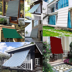 Beige Rectangle Outdoor Shade Canopy Pergola Canopy Reinforced Corners and Edges 165 GSM Tarpaulin Shade Cloth for Pergola Gazebo Carport (Color : Beige, Size : 3.5X4M)