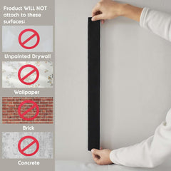 Nestl Upholstered Full Headboard - Easy Assemble Channel Stitched Headboard Full Size - Wall Mounted Headboards with 3D Soundproof Wall Panels Peel & Stick Floating Headboards, Beige