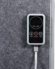 Under Desk Heater for Office, Foldable Under Desk Foot Warmer with 12H Timer & 8 Heat Levels, Portable Space Heater for Leg, Foot and Ankle, Safe & Quiet Anti-tilt Surrounding Panel Heater, Dark Grey