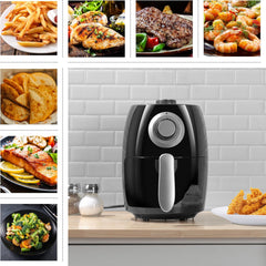 Air Fryer – 2.3-Quart Electric Fryer for Healthier Cooking – Compact Appliance with Nonstick Interior – Kitchen Gadgets by Classic Cuisine (Black)
