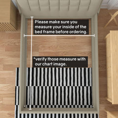 0.68-Inch Heavy Duty Horizontal Wooden Bunkie Board/Bed Slats, Enhance Mattress Support, Full(54"), Beige