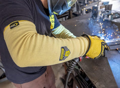 Ironclad Kevlar Heat & Cut-Resistant Arm Protection Sleeve 18” Kevlar Cut A3, SL18KV3-04-L, Sold as 1 Sleeve Only (Not a Pair)
