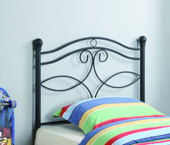 Coaster Home Furnishings Callie Transitional 42-inch Metal Open Frame Headboard for Bedroom Twin Size Matte Black 450102T